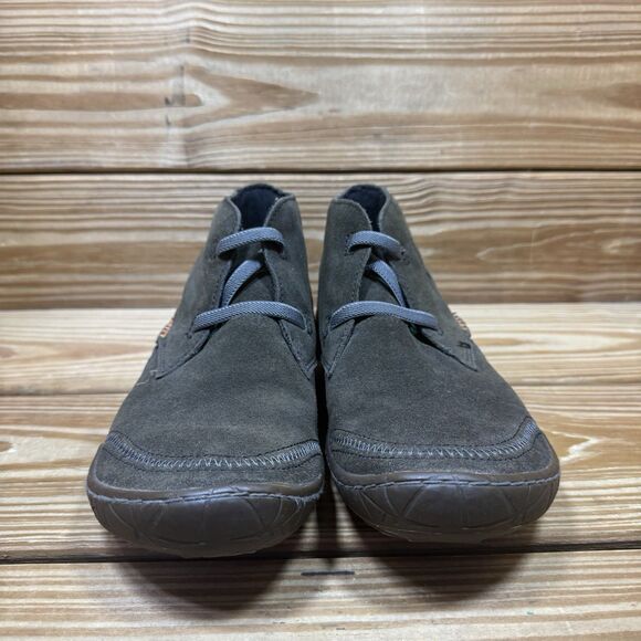 Cushe Men’s 7 Evo Desert Shoes Dark Gray Leather Pull On Ankle Boots - Picture 4 of 10